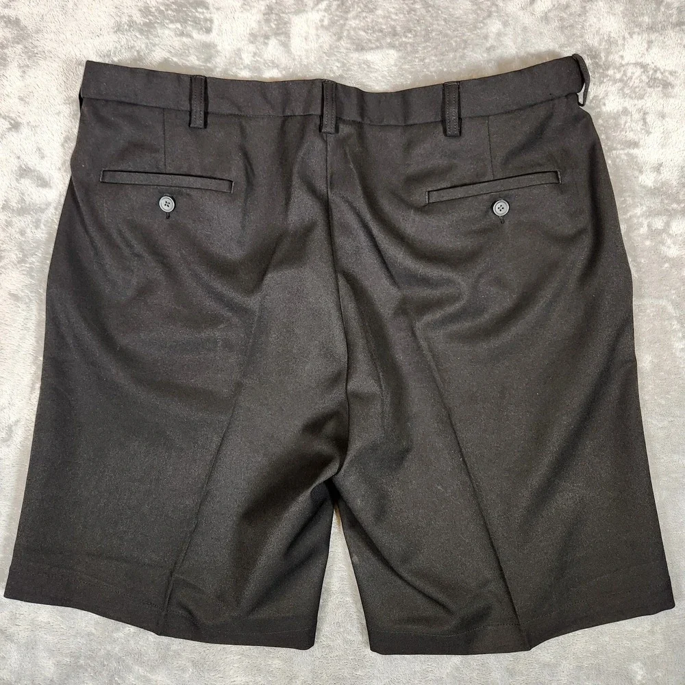 Haggar Chino Shorts Men's‎ 40X10 Black Golf Performance Dadcore Comfort Equipped
